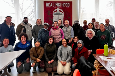 The Chicago Region Trees Initiative leading a Tree Ambassador training at Enlace in Little Village 