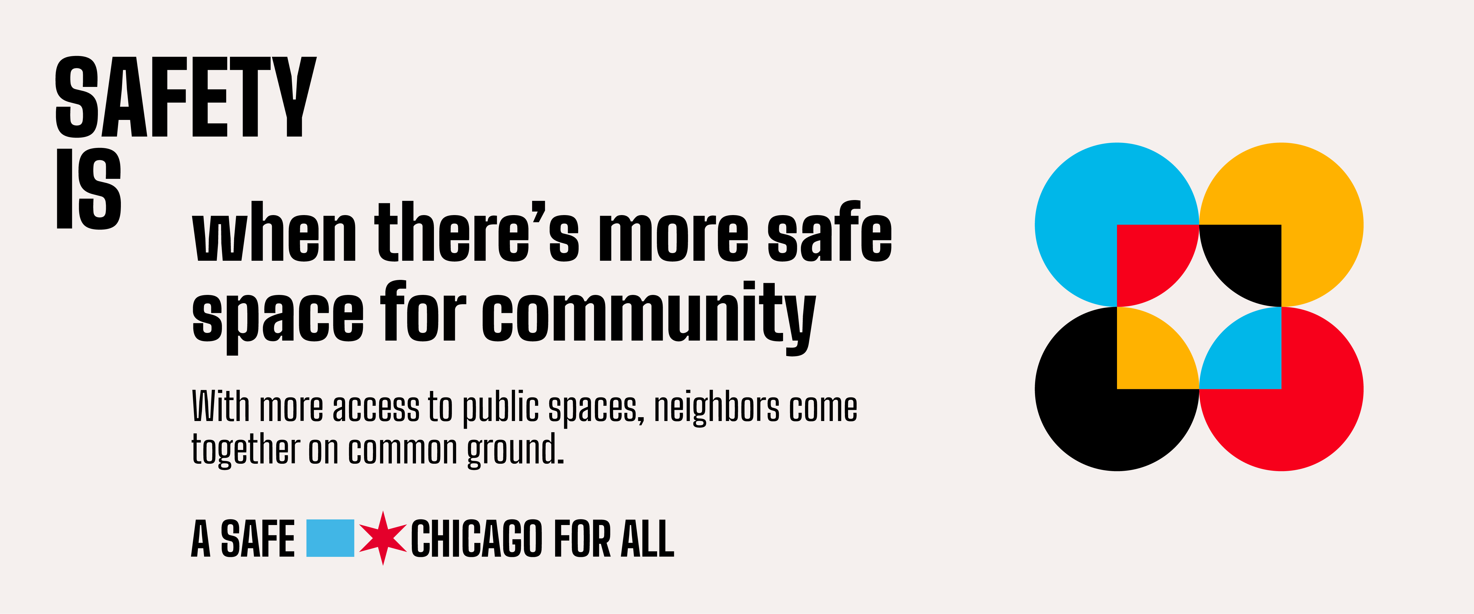 banner - Safety is when there;s more safe space for community